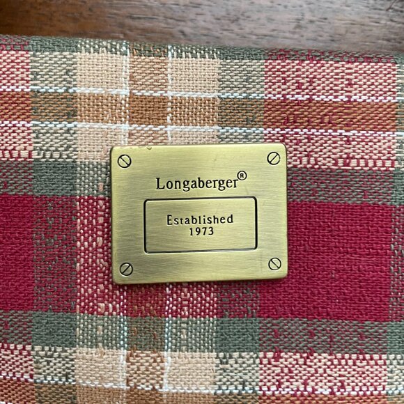 Longaberger Red Plaid Homestead Bag - Picture 4 of 8